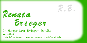 renata brieger business card