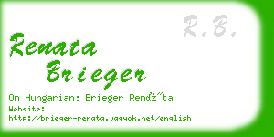 renata brieger business card